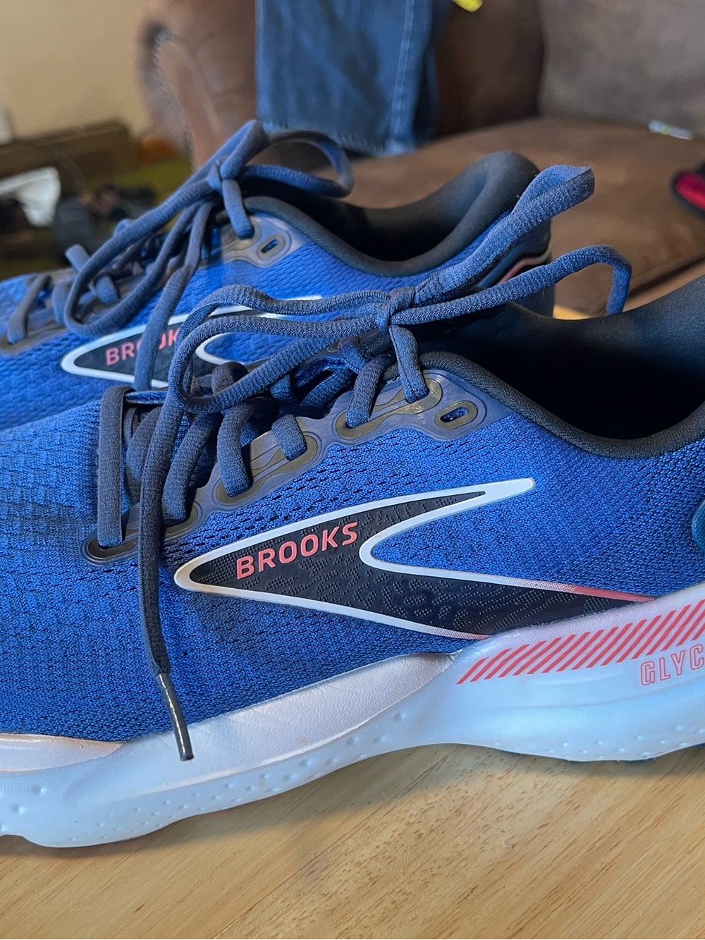 Brooks Glycerin GTS Women’s Running Sneaker US 10 B EU 42 Blue White Pink